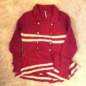 Free People Double Breasted Cardigan